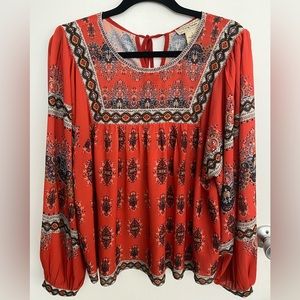 Flying Tomato Blouse, EUC